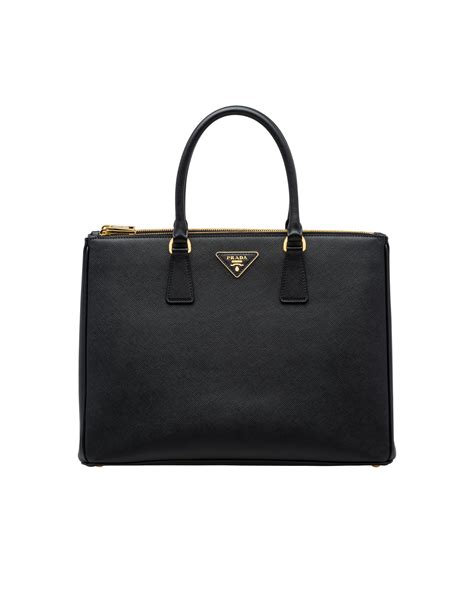 prada saffiano etra large|Black Large Saffiano Leather Handbag .